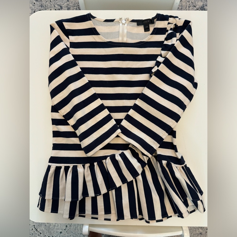 J Crew Asymmetrical Ruffle Top - Picture 4 of 11